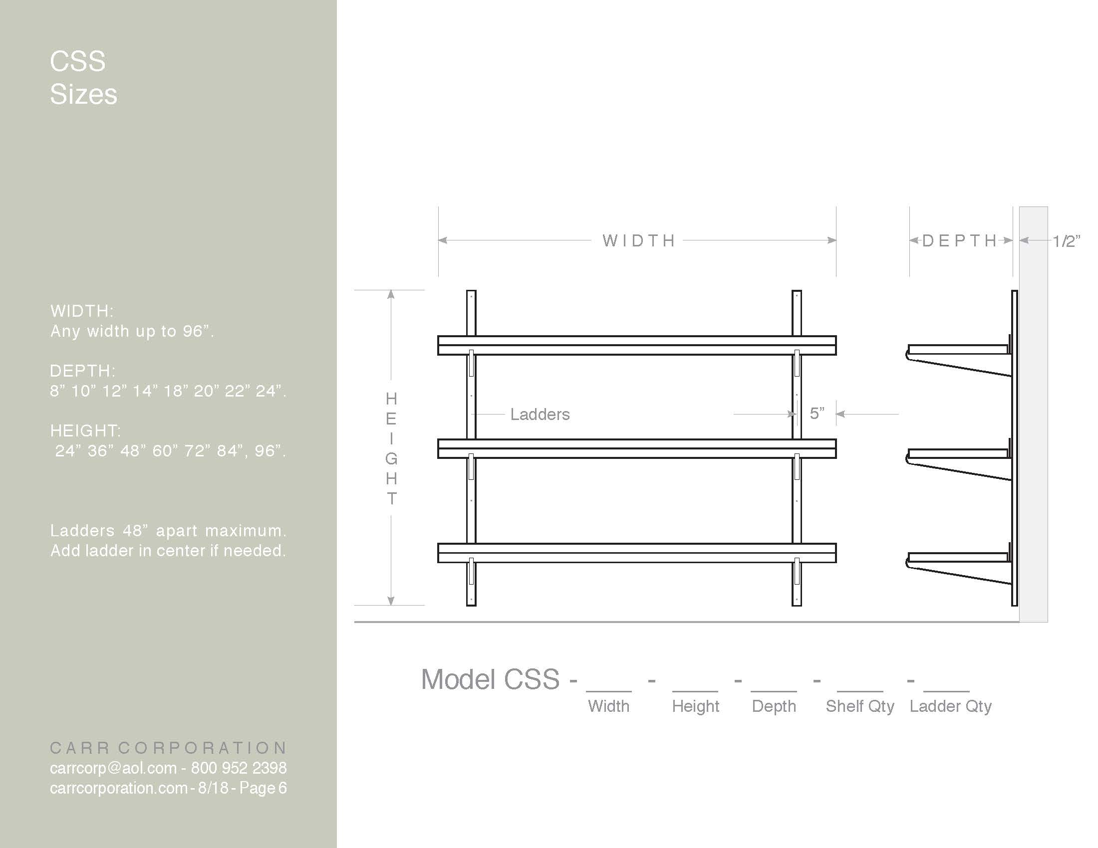 CSS: CARR SHELVING SYSTEM