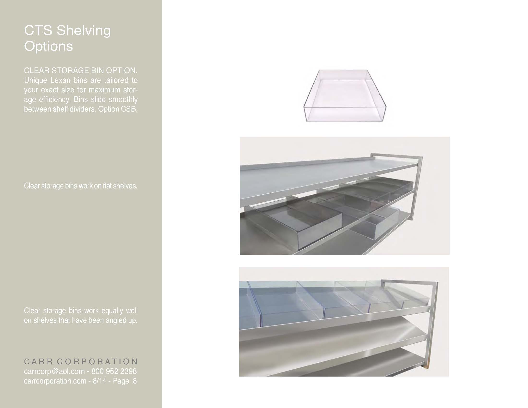 CTS: CARR TOTAL SHELVING